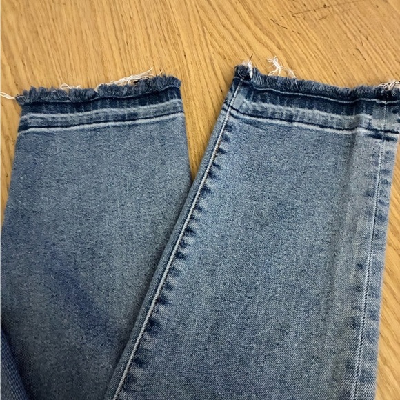 Anthropologie Pilcro High Rise Cigarette Slim Straight Raw Hem Jeans Size 28 - Picture 7 of 16